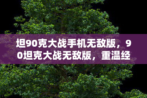 坦90克大战手机无敌版,90坦克大战无敌版,重温经典,再战辉煌 坦90克大战手机无敌版,90坦克大战无敌版,重温经典,再战辉煌
