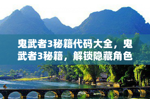 鬼武者3秘籍代码大全，鬼武者3秘籍，解锁隐藏角色与无限资源