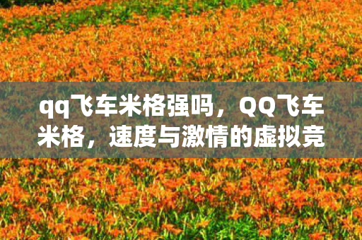 qq飞车米格强吗,QQ飞车米格,速度与激情的虚拟竞速之旅 qq飞车米格强吗,QQ飞车米格,速度与激情的虚拟竞速之旅