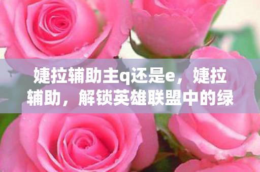 婕拉辅助主q还是e,婕拉辅助,解锁英雄联盟中的绿色辅助新玩法 婕拉辅助主q还是e,婕拉辅助,解锁英雄联盟中的绿色辅助新玩法