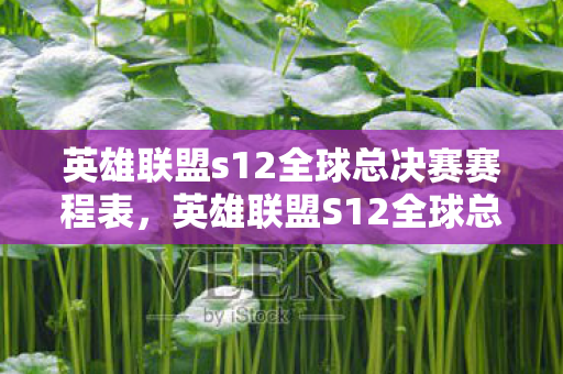 英雄联盟s12全球总决赛赛程表，英雄联盟S12全球总决赛赛程全解析
