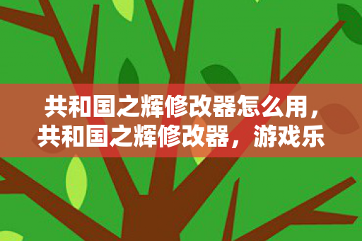 共和国之辉修改器怎么用,共和国之辉修改器,游戏乐趣与规则的边界 共和国之辉修改器怎么用,共和国之辉修改器,游戏乐趣与规则的边界