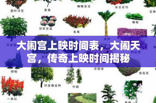 大闹宫上映时间表，大闹天宫，传奇上映时间揭秘