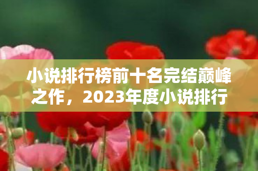 小说排行榜前十名完结巅峰之作，2023年度小说排行榜，哪些书籍值得一读？