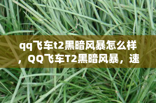 qq飞车t2黑暗风暴怎么样图片