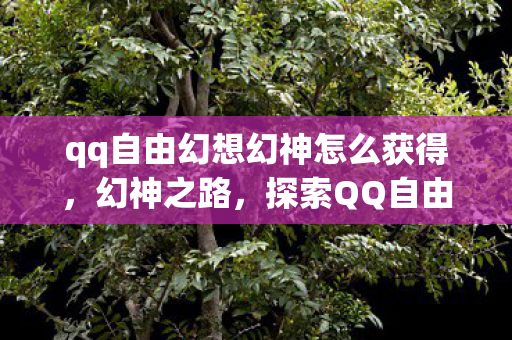 qq自由幻想幻神怎么获得,幻神之路,探索QQ自由幻想的无尽奥秘 qq自由幻想幻神怎么获得,幻神之路,探索QQ自由幻想的无尽奥秘