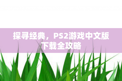 探寻经典，PS2游戏中文版下载全攻略