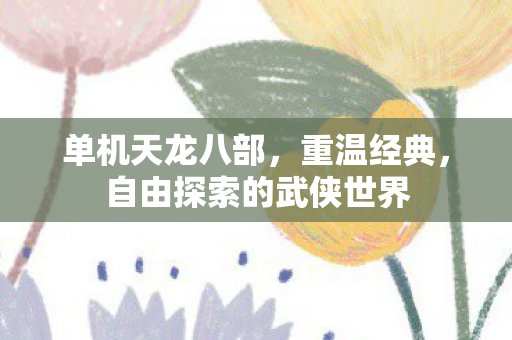 单机天龙八部，重温经典，自由探索的武侠世界