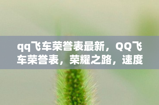qq飞车荣誉表最新,QQ飞车荣誉表,荣耀之路,速度与激情的见证 qq飞车荣誉表最新,QQ飞车荣誉表,荣耀之路,速度与激情的见证