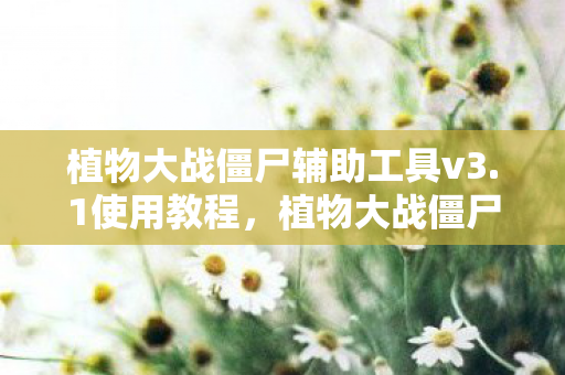 植物大战僵尸辅助工具v3.1使用教程，植物大战僵尸辅助工具v3.1，游戏新体验，乐趣再升级