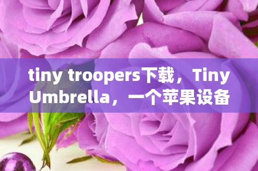 tiny troopers下载,TinyUmbrella,一个苹果设备备份工具的下载与使用方法 tiny troopers下载,TinyUmbrella,一个苹果设备备份工具的下载与使用方法