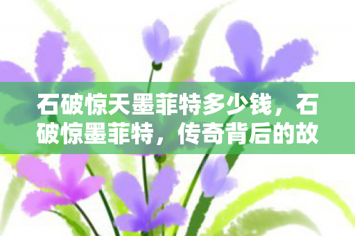 石破惊天墨菲特多少钱,石破惊墨菲特,传奇背后的故事 石破惊天墨菲特多少钱,石破惊墨菲特,传奇背后的故事