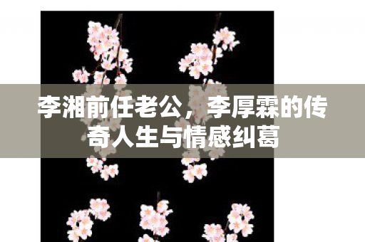 李湘前任老公，李厚霖的传奇人生与情感纠葛