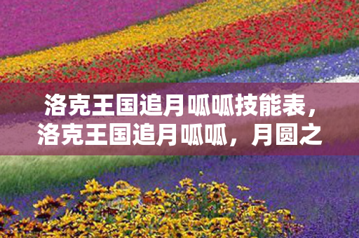 洛克王国追月呱呱技能表,洛克王国追月呱呱,月圆之夜的奇妙冒险 洛克王国追月呱呱技能表,洛克王国追月呱呱,月圆之夜的奇妙冒险