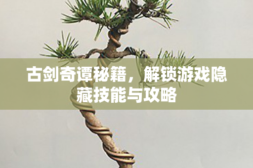 古剑奇谭秘籍，解锁游戏隐藏技能与攻略