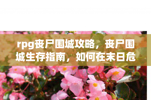 rpg丧尸围城攻略，丧尸围城生存指南，如何在末日危机中求生