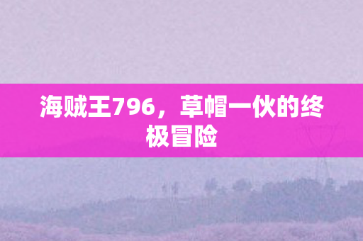 草帽一伙的终极冒险图片