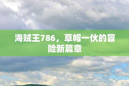 草帽一伙的冒险新篇章图片