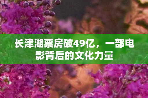 长津湖票房破49亿，一部电影背后的文化力量