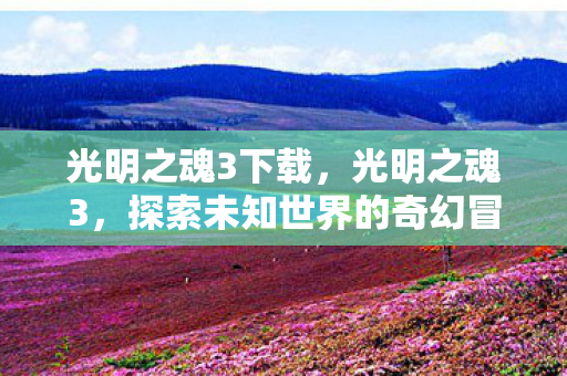光明之魂3下载,光明之魂3,探索未知世界的奇幻冒险 光明之魂3下载,光明之魂3,探索未知世界的奇幻冒险