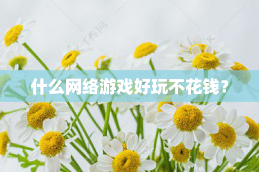 什么网络游戏好玩不花钱？