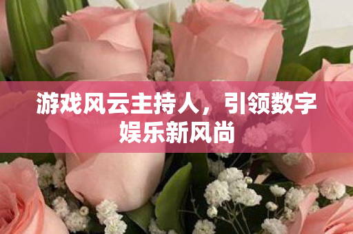 游戏风云主持人，引领数字娱乐新风尚