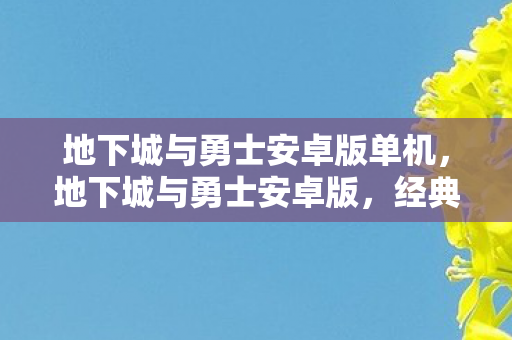 地下城与勇士安卓版单机，地下城与勇士安卓版，经典再现，掌中冒险