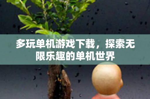 多玩单机游戏下载，探索无限乐趣的单机世界