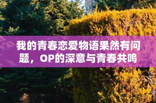 我的青春恋爱物语果然有问题，OP的深意与青春共鸣