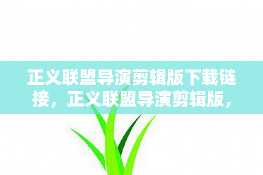 正义联盟导演剪辑版下载链接，正义联盟导演剪辑版，一场视觉与心灵的盛宴