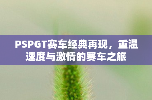 PSPGT赛车经典再现，重温速度与激情的赛车之旅