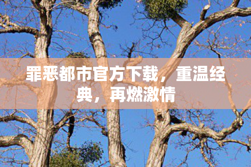 罪恶都市官方下载，重温经典，再燃激情