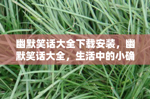 幽默笑话大全下载安装图片