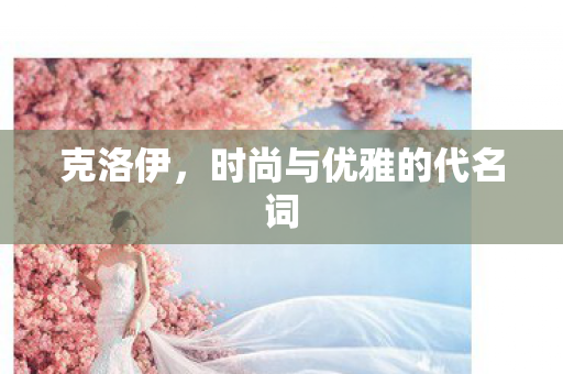 克洛伊，时尚与优雅的代名词