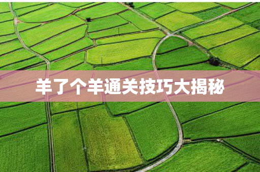 羊了个羊通关技巧大揭秘