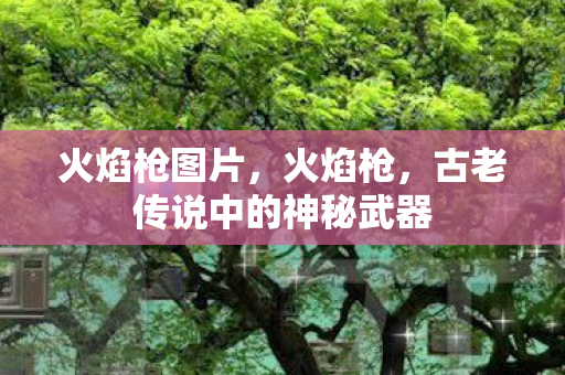 火焰枪图片，火焰枪，古老传说中的神秘武器