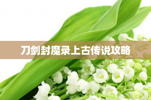 刀剑封魔录上古传说攻略图片