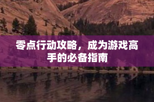 零点行动攻略，成为游戏高手的必备指南