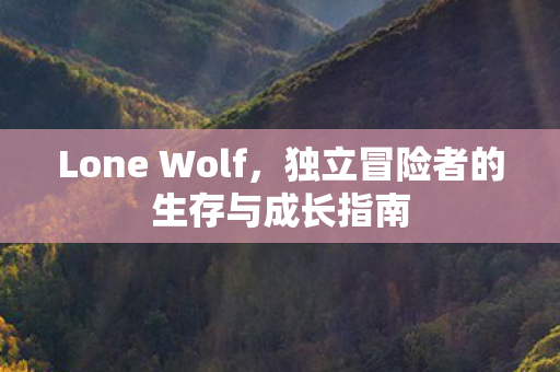 独立冒险者的生存与成长指南图片