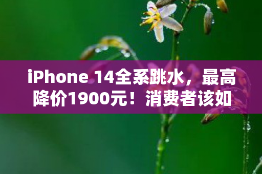 iPhone 14全系跳水，最高降价1900元！消费者该如何把握这波优惠？