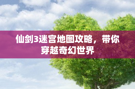 仙剑3迷宫地图攻略图片