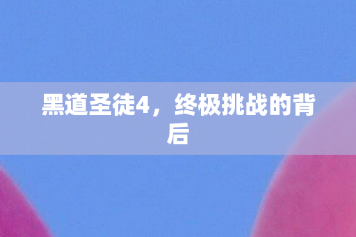 终极挑战的背后图片