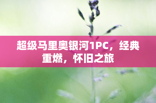 超级马里奥银河1PC，经典重燃，怀旧之旅