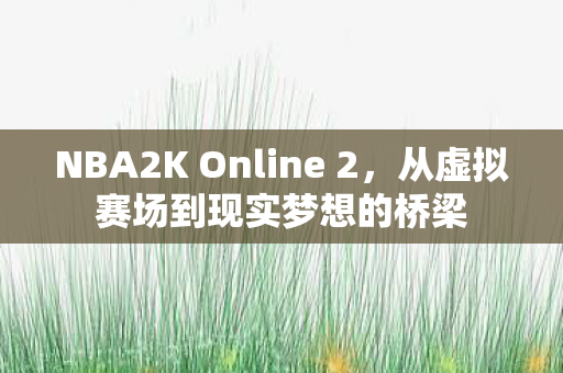 NBA2K Online 2，从虚拟赛场到现实梦想的桥梁