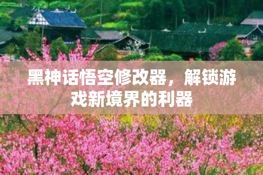 黑神话悟空修改器，解锁游戏新境界的利器