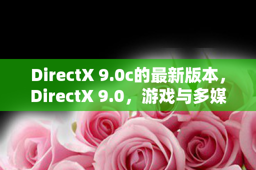 DirectX 9.0c的最新版本，DirectX 9.0，游戏与多媒体的革新引擎