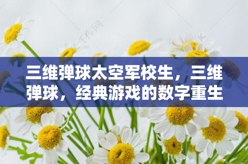 三维弹球太空军校生，三维弹球，经典游戏的数字重生