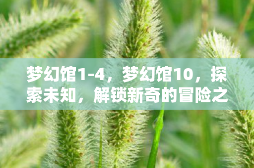 梦幻馆1-4,梦幻馆10,探索未知,解锁新奇的冒险之旅 梦幻馆1-4,梦幻馆10,探索未知,解锁新奇的冒险之旅
