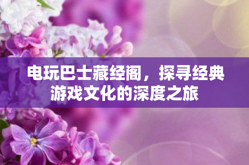 电玩巴士藏经阁，探寻经典游戏文化的深度之旅