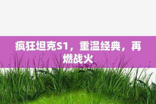 疯狂坦克S1，重温经典，再燃战火